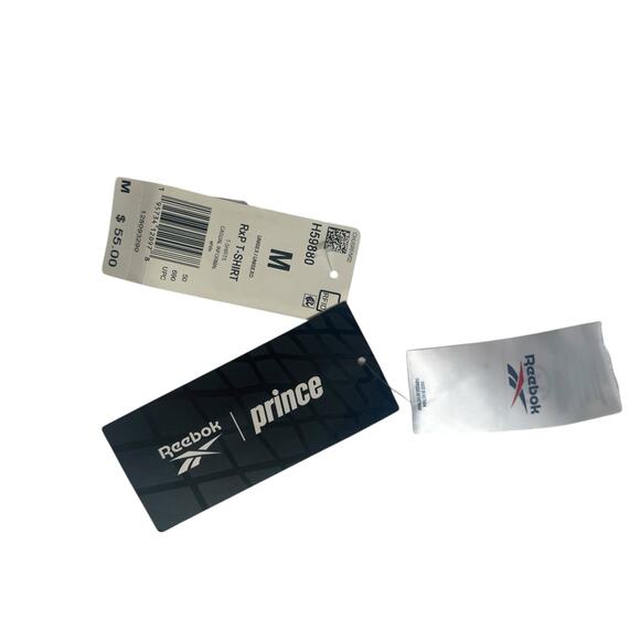 NWT Reebok x Prince Logo-Print T-Shirt – White – Size M - Picture 5 of 10